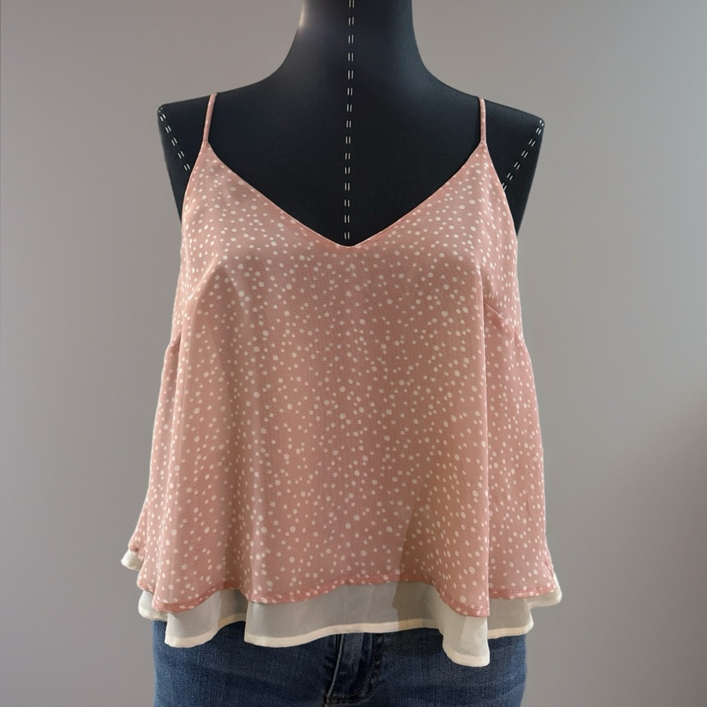Lush Blush Pink Polka Dot Camisole